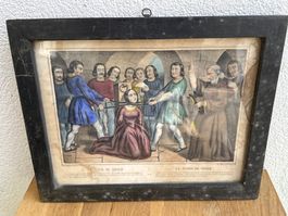 superbe Gravure représentant  « La tour de Nesle »